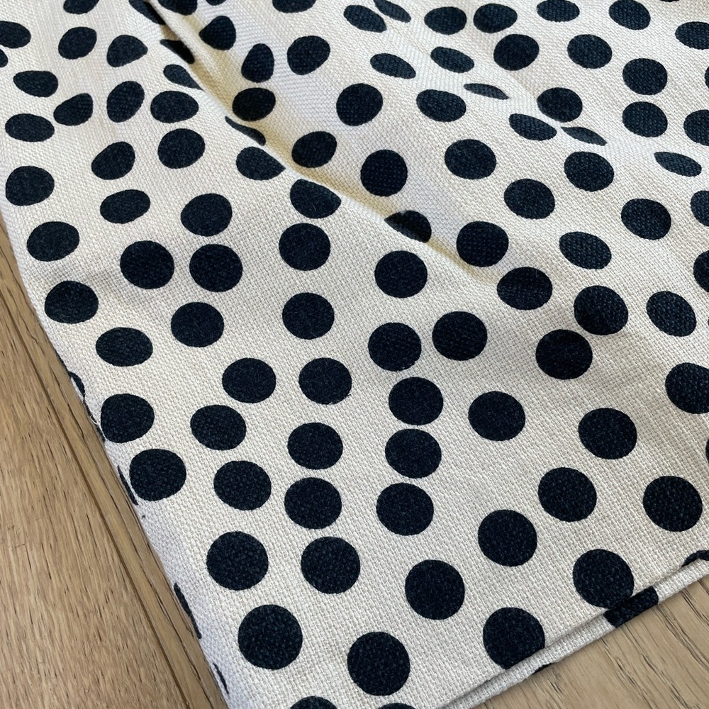 J. Crew Cream Mini Skirt with Black Polka Dots - Picture 6 of 7